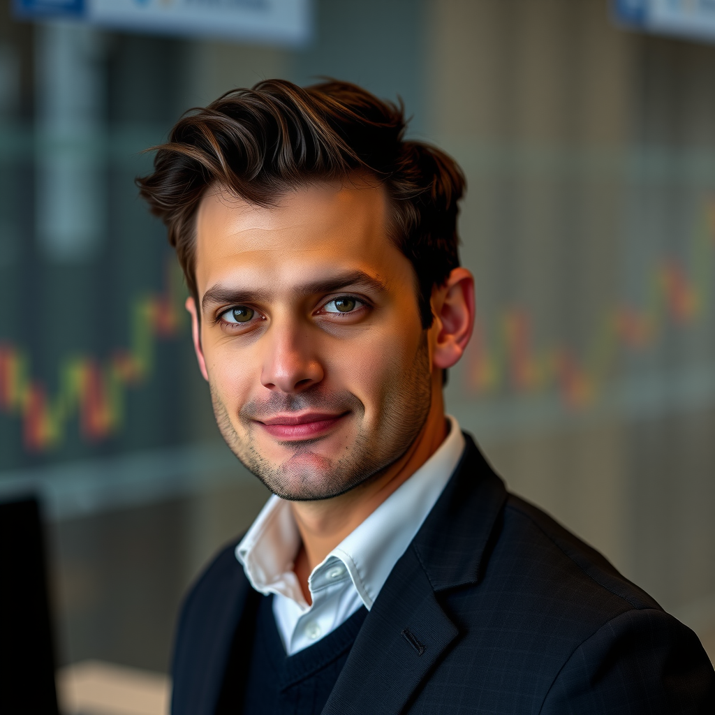 Luca Bianchi, Analista Criptovalute di mark-duke, trader professionista con esperienza in mercati finanziari tradizionali e digitali