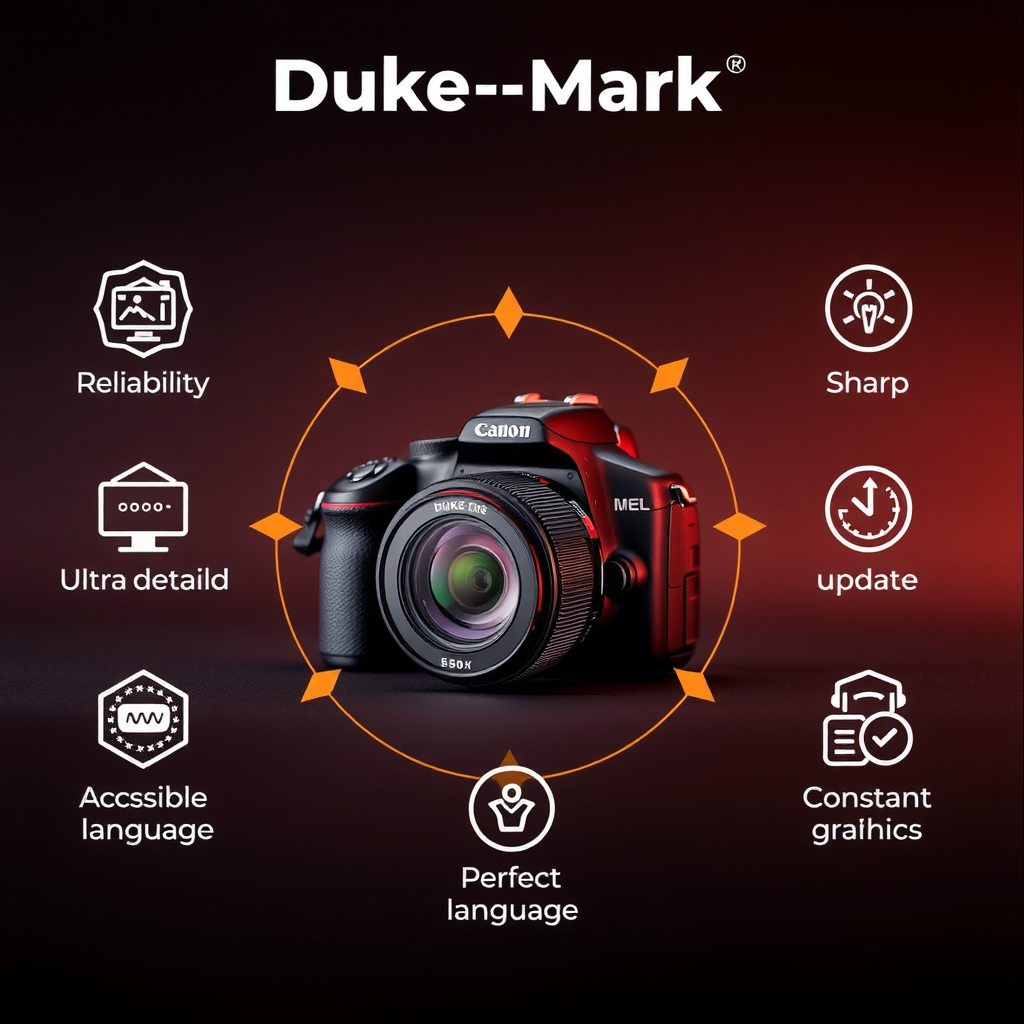 Rappresentazione visiva dei vantaggi di mark-duke: affidabilità, contenuti imparziali, linguaggio accessibile e aggiornamenti costanti, design professionale con icone e grafici